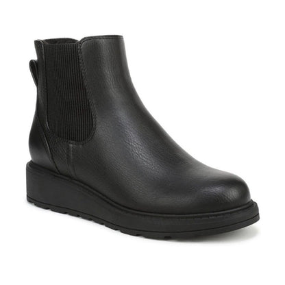 Blowfish Malibu Kali Cozy Women's Vegan Chelsea Side Zip Wedge Ankle Boot Black