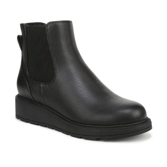 Blowfish Malibu Kali Cozy Women's Vegan Chelsea Side Zip Wedge Ankle Boot Black