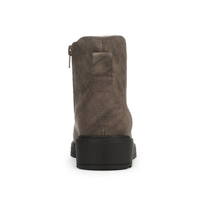 Blowfish Malibu Kali Cozy Women's Vegan Chelsea Side Zip Wedge Ankle Boot Brown