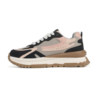 Blowfish Malibu Leo Women's Retro Funky Lace Up Trainer Navy / Pink