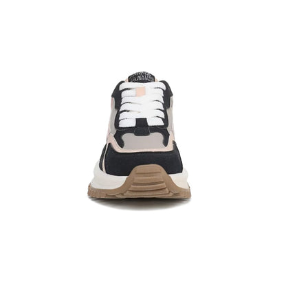 Blowfish Malibu Leo Women's Retro Funky Lace Up Trainer Navy / Pink