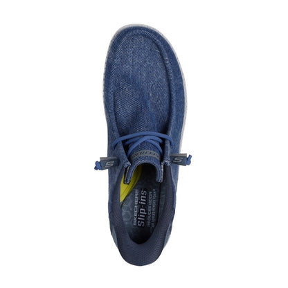 Skechers Melson Coronado Men's Slip-In Machine Washable Relaxed Fit Wally Shoe Denim