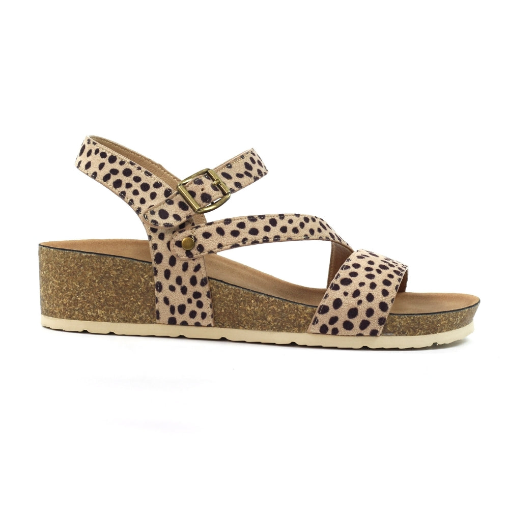 Lunar Muster Women's Wedge Sandal Ocelot