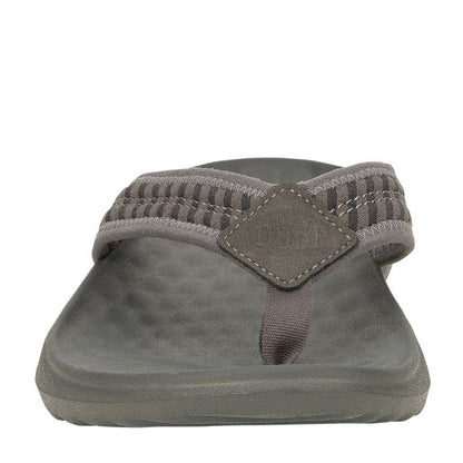 Hey Dude Myers Flip Men's Lightweight Toe Post Flip Flop Black / Granite Grey