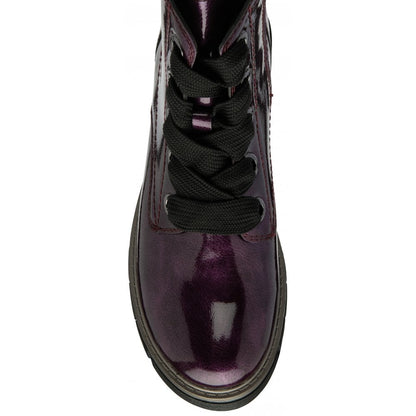 Lotus Jojo Women's Lace / Zip Up Ankle Boot Purple Patent