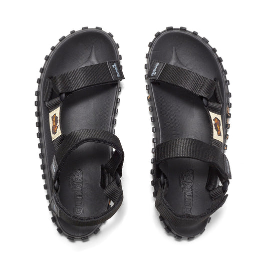 Gumbies Scrambler Men's Recycled Rubber Adjustable Walking Sandal Black