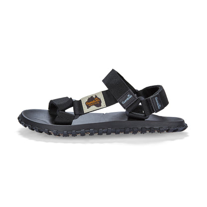 Gumbies Scrambler Men's Recycled Rubber Adjustable Walking Sandal Black