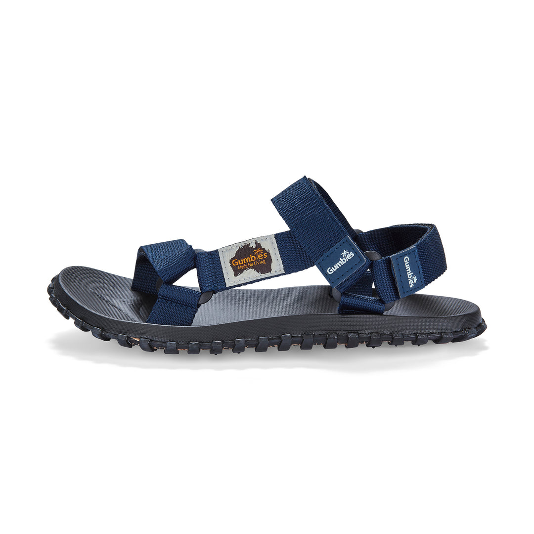 Gumbies Scrambler Men's Recycled Rubber Adjustable Walking Sandal Navy