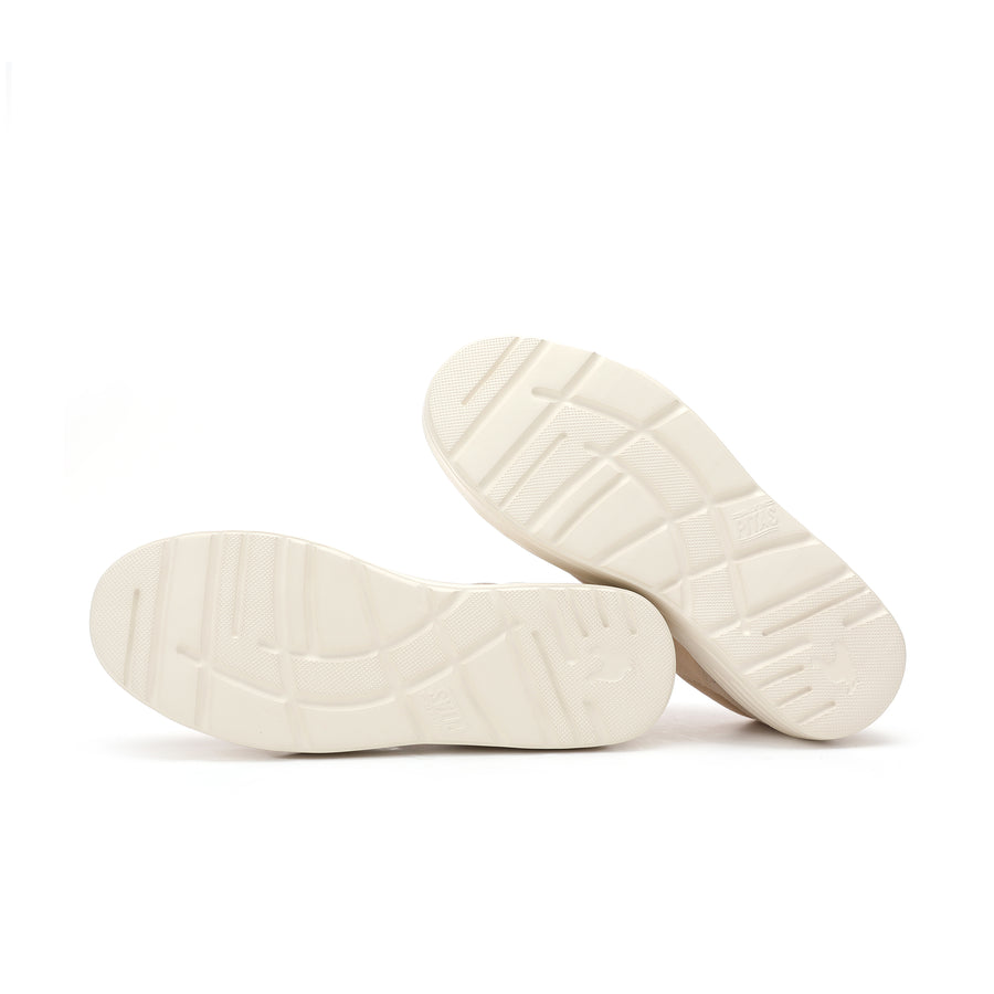 Walk In Pitas Sitges Women's Lightweight Platform Trainer Beige