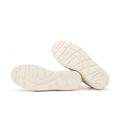Walk In Pitas Sitges Women's Lightweight Platform Trainer Beige