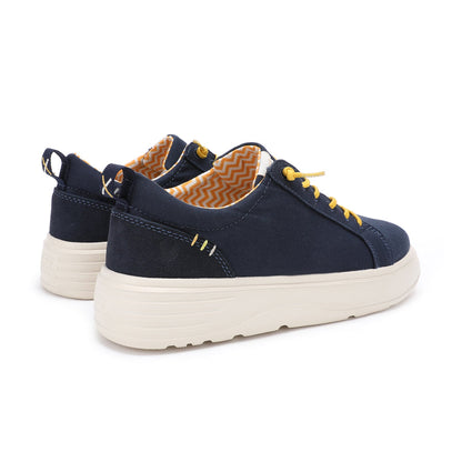 Walk In Pitas Sitges Women's Lightweight Platform Trainer Marino