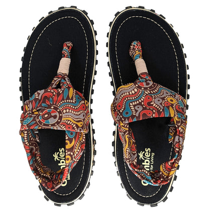 Gumbies Slingback Women's Recycled Rubber Back Strap Flip Flop Aboriginal