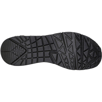 Skechers Uno Spread the Love Women's Lace Up Heart Design Trainer White/Black/Grey
