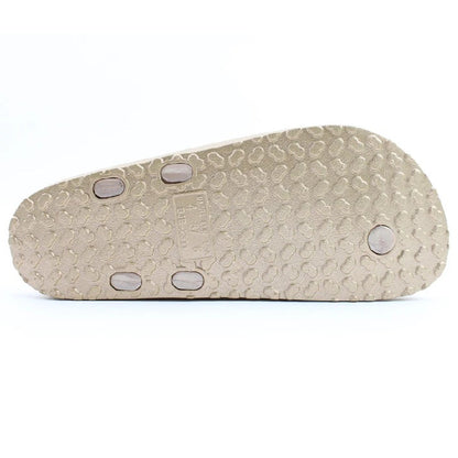 Heavenly Feet Camara Ladies Wedged Toe Post Gold