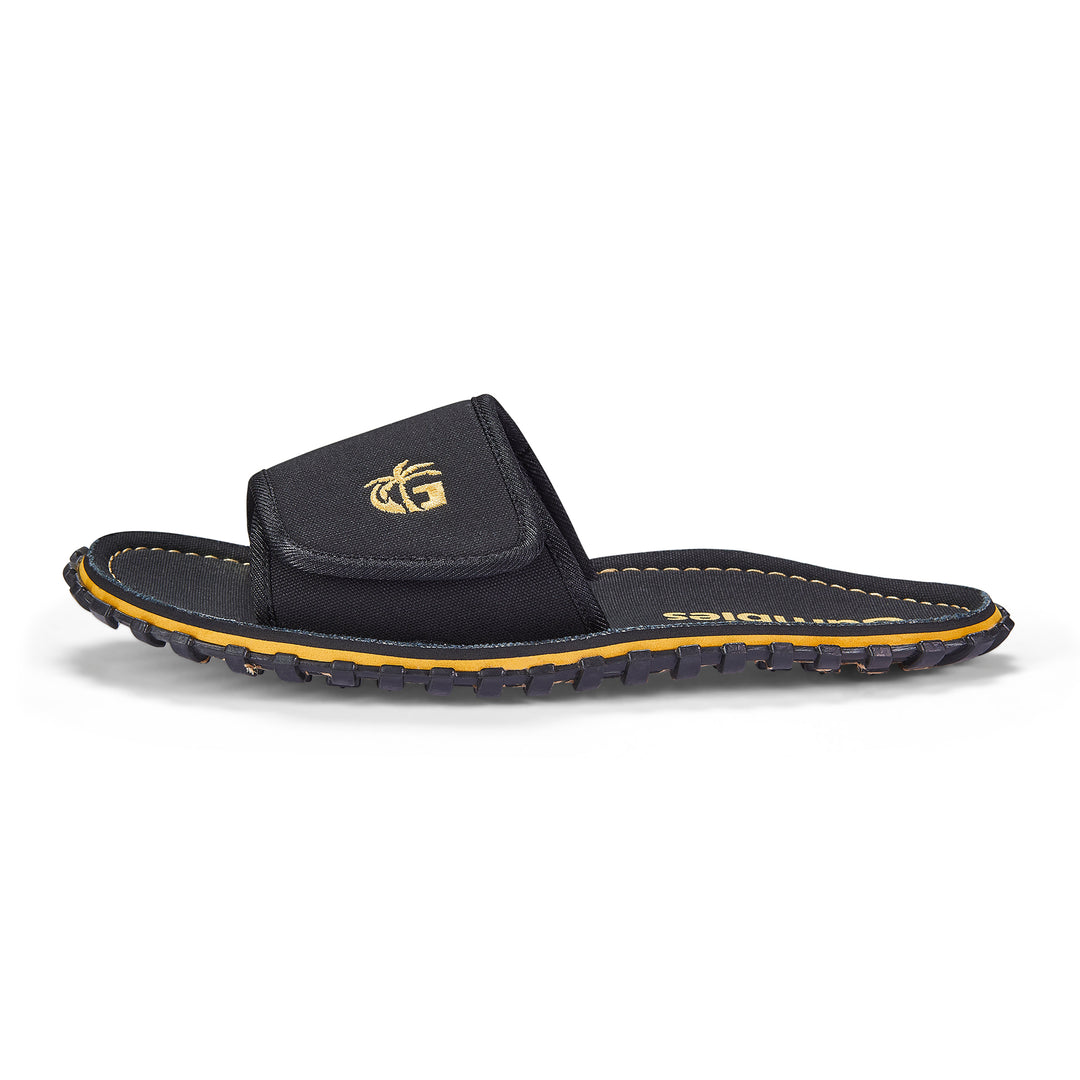 Gumbies Strider Men's Recycled Rubber Adjustable Strap Slider Black