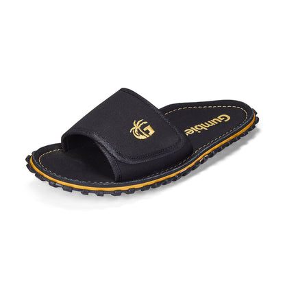 Gumbies Strider Men's Recycled Rubber Adjustable Strap Slider Black