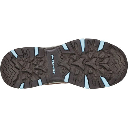 Skechers Trego Trail Destiny Women's Waterproof Memory Foam Lace Up Walking Shoe Chocolate