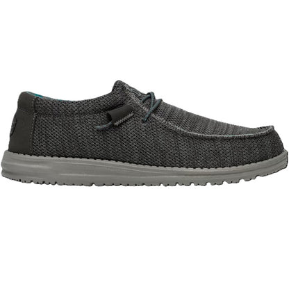 Hey Dude Wally Sox Men's Slip On Casual Shoe Charcoal