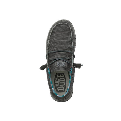 Hey Dude Wally Sox Men's Slip On Casual Shoe Charcoal
