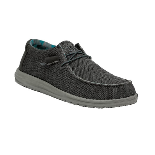 Hey Dude Wally Sox Men's Slip On Casual Shoe Charcoal