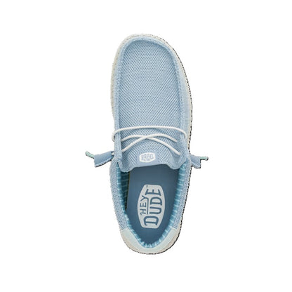 Hey Dude Wally Sox Men's Slip On Casual Shoe Cloud Blue / Dawn Blue