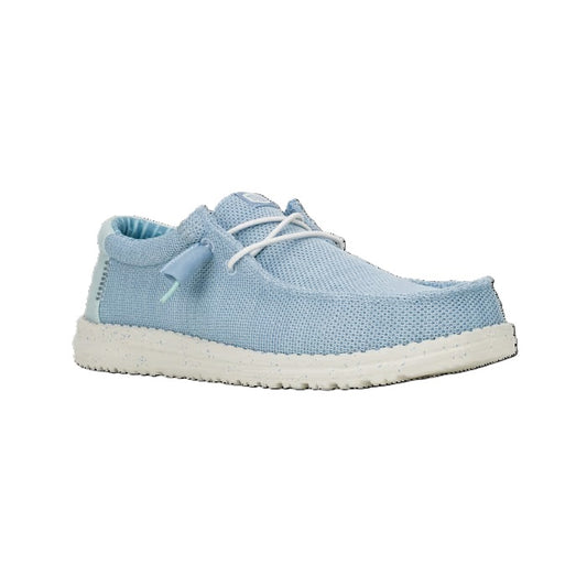 Hey Dude Wally Sox Men's Slip On Casual Shoe Cloud Blue / Dawn Blue