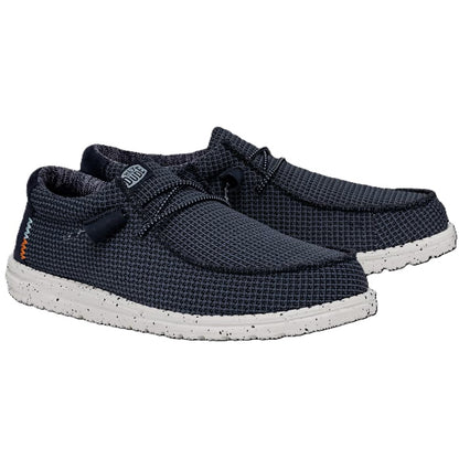 Hey Dude Wally Sport Mesh Men's Slip On Casual Shoe Navy