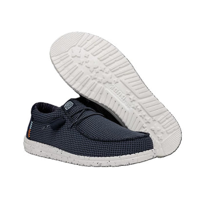 Hey Dude Wally Sport Mesh Men's Slip On Casual Shoe Navy