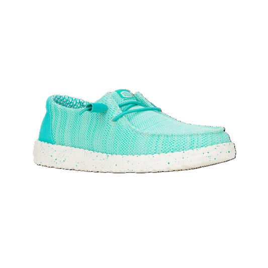 Hey Dude Wendy Stretch Sox Women's Slip On Casual Shoe Ceramic Blue