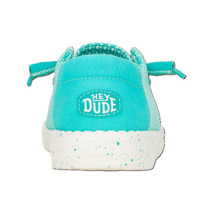 Hey Dude Wendy Stretch Sox Women's Slip On Casual Shoe Ceramic Blue